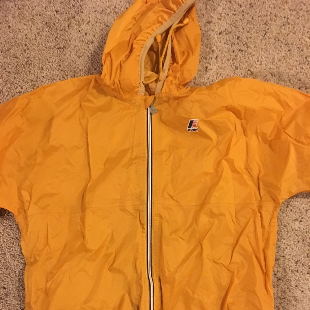 Men's K Way hooded rain jacket - M